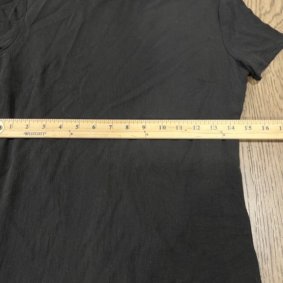 Lulu’s Dress Women Large Little Black Dress Ruffle Fringe Short Sleeve Date Nigh - Picture 9 of 9